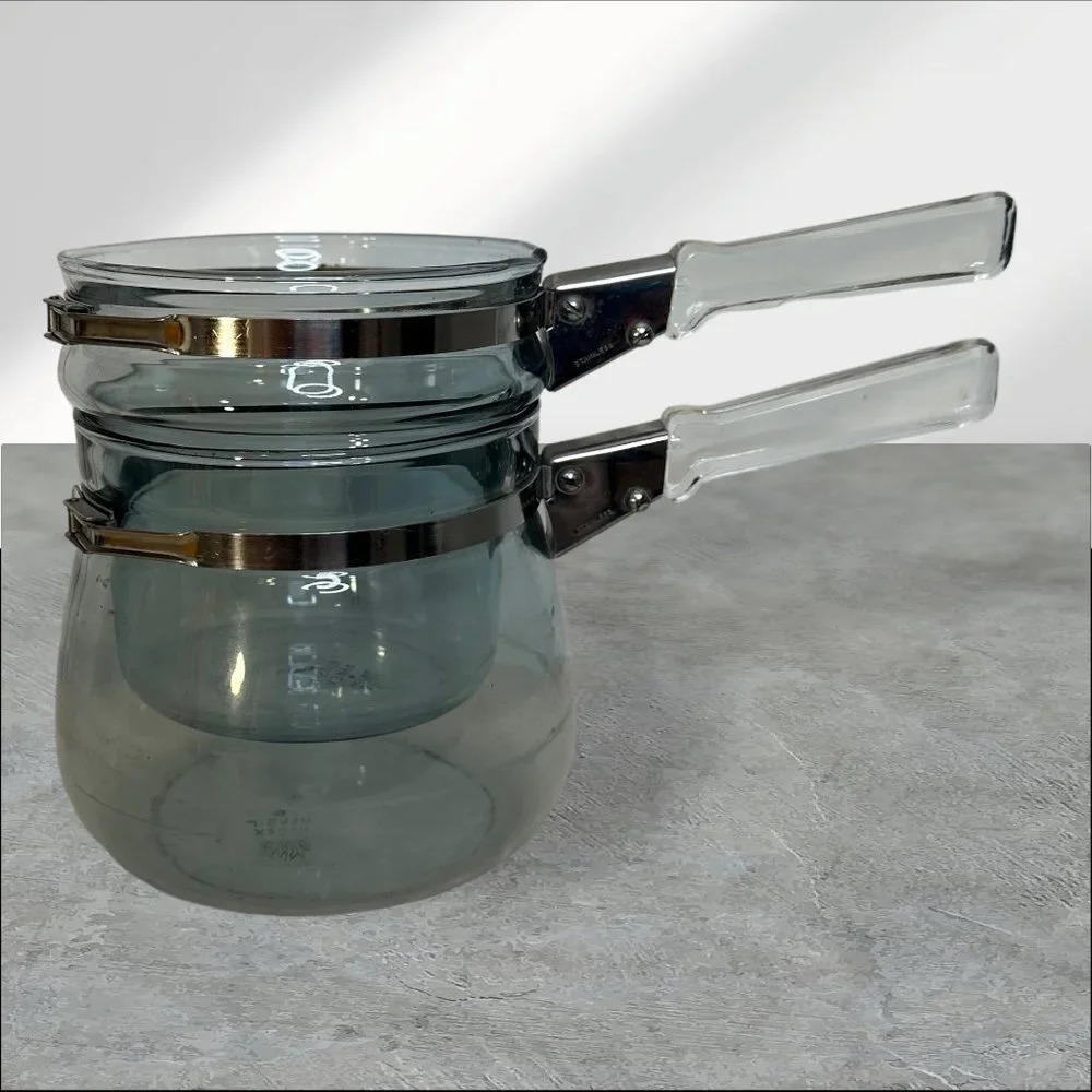 PYREX Flameware Blue bubble 1-1/2qt Double Boiler